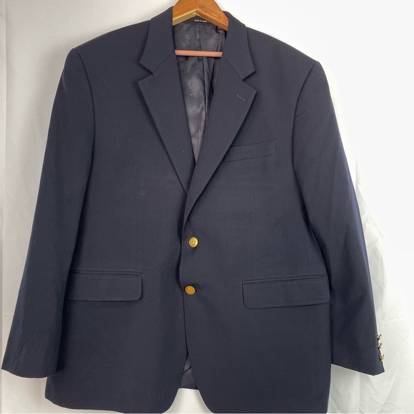 Lauren Ralph Lauren Navy Blue Blazer Sport Coat - Picture 2 of 8